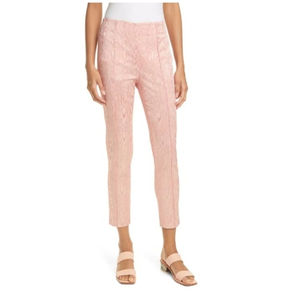 Veronica Beard Honolulu Jacquard Pants In Blush - Picture 1 of 8